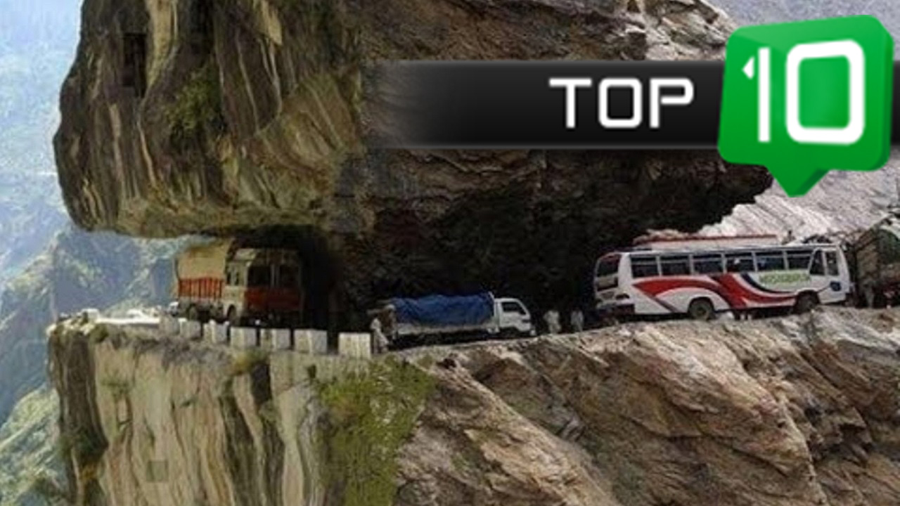 Top 10 | Najniebezpieczniejszych dróg świata | SpinkaFun 