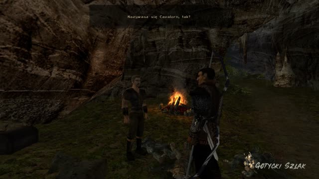 Gotycki Szlak Gothic 2 Noc Kruka rozmowa z Cavalorn i Kupcem