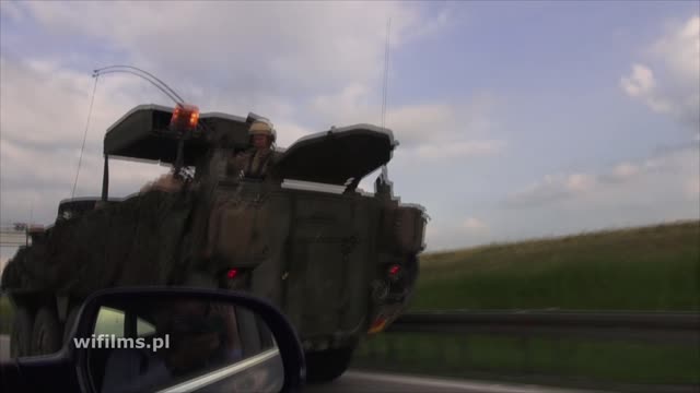 Army On The Motorway A4